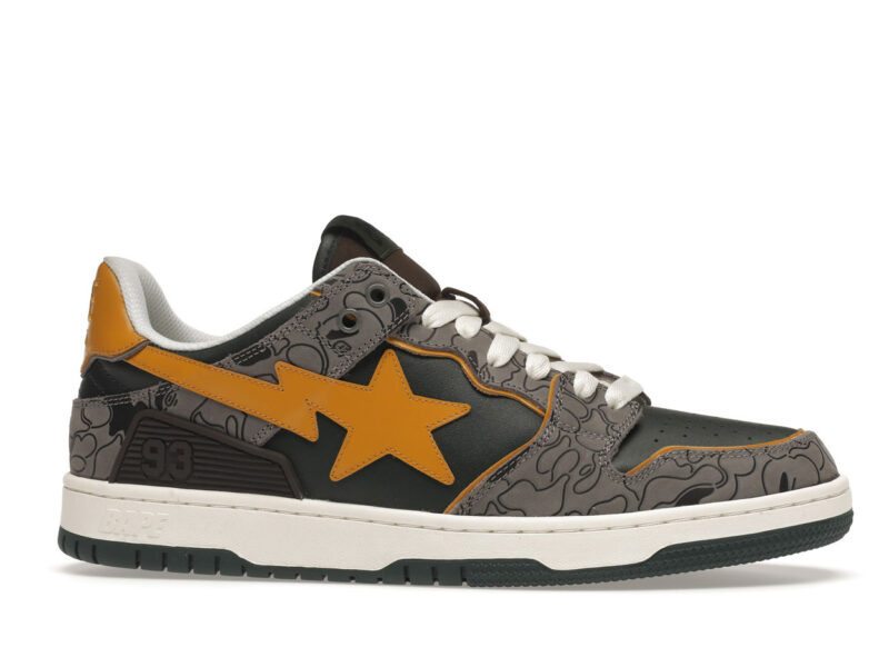 A Bathing Ape Bape SK8 Sta Grey Mustard Yellow.jpg