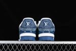 Louis Vuittоп Trainer Monogram Denim White Blue 4.jpg