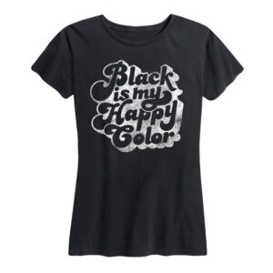 Black Is My Happy Color Vintage Shirt Gifts for Women.jpg