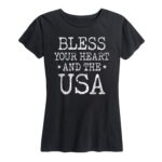 Bless Your Heart And Usa Patriotic Memorial Day Shirt Gifts for Women.jpg
