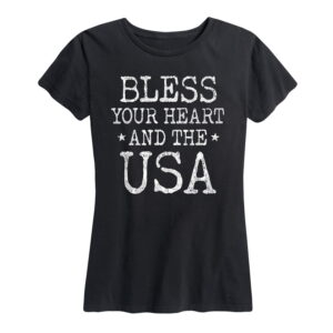 Bless Your Heart And Usa Patriotic Memorial Day Shirt Gifts for Women.jpg