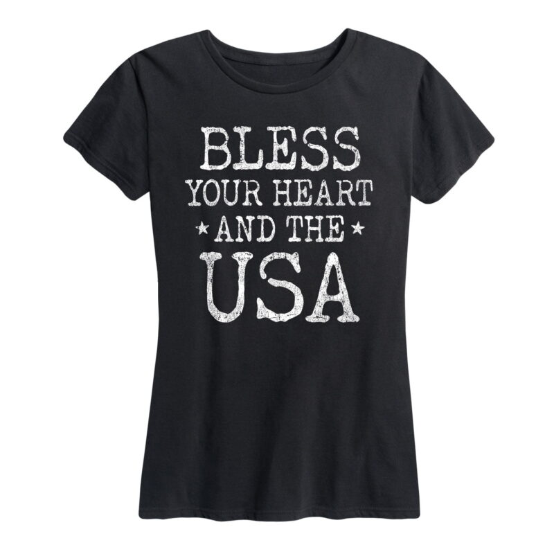 Bless Your Heart And Usa Patriotic Memorial Day Shirt Gifts for Women.jpg