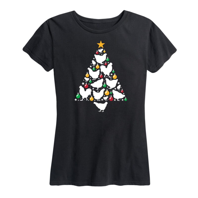 Chicken Christmas Tree Shirt Gifts for Women.jpg
