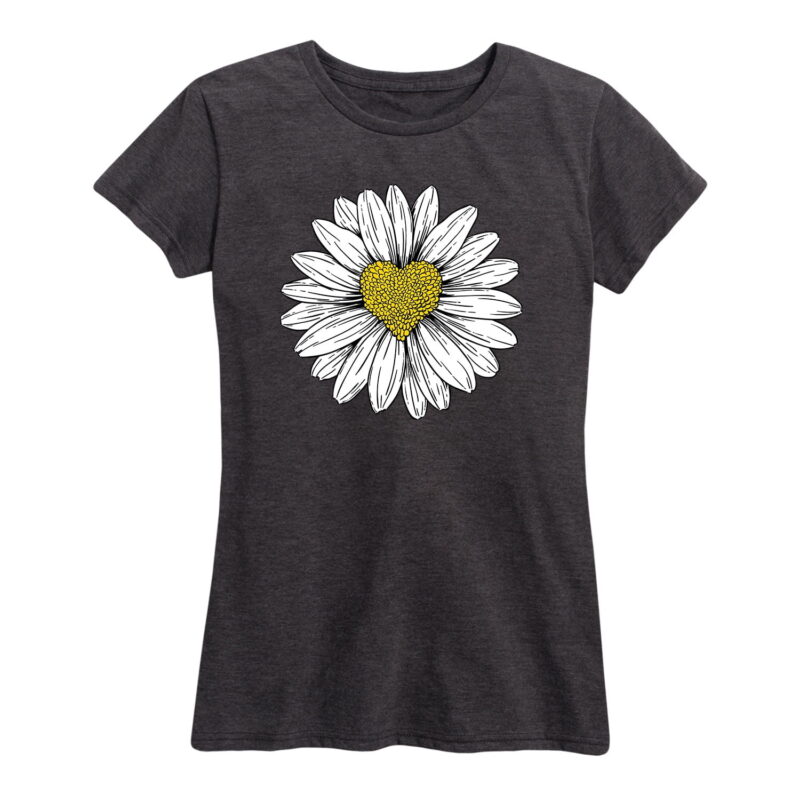 Daisy Heart Drawing Shirt Gifts for Women.jpg