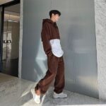 early spring original korean version heavy pile thick knitted sweatshirt sweatpants suits gzqdr.jpg