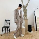 retro plaid fashion trend suit cunbu.jpg