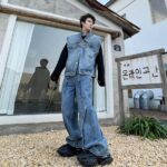 spring fashion trend solid color denim vest loose suits 1vhzu.jpg